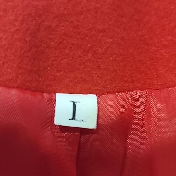 Shein Women's Red Peacoat Sz Large - Picture 8 of 9